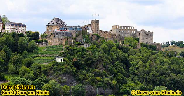 Die Burg Rheinfels ist die Größte Festungsanlage zwischen Koblenz und Mainz am Rhein.